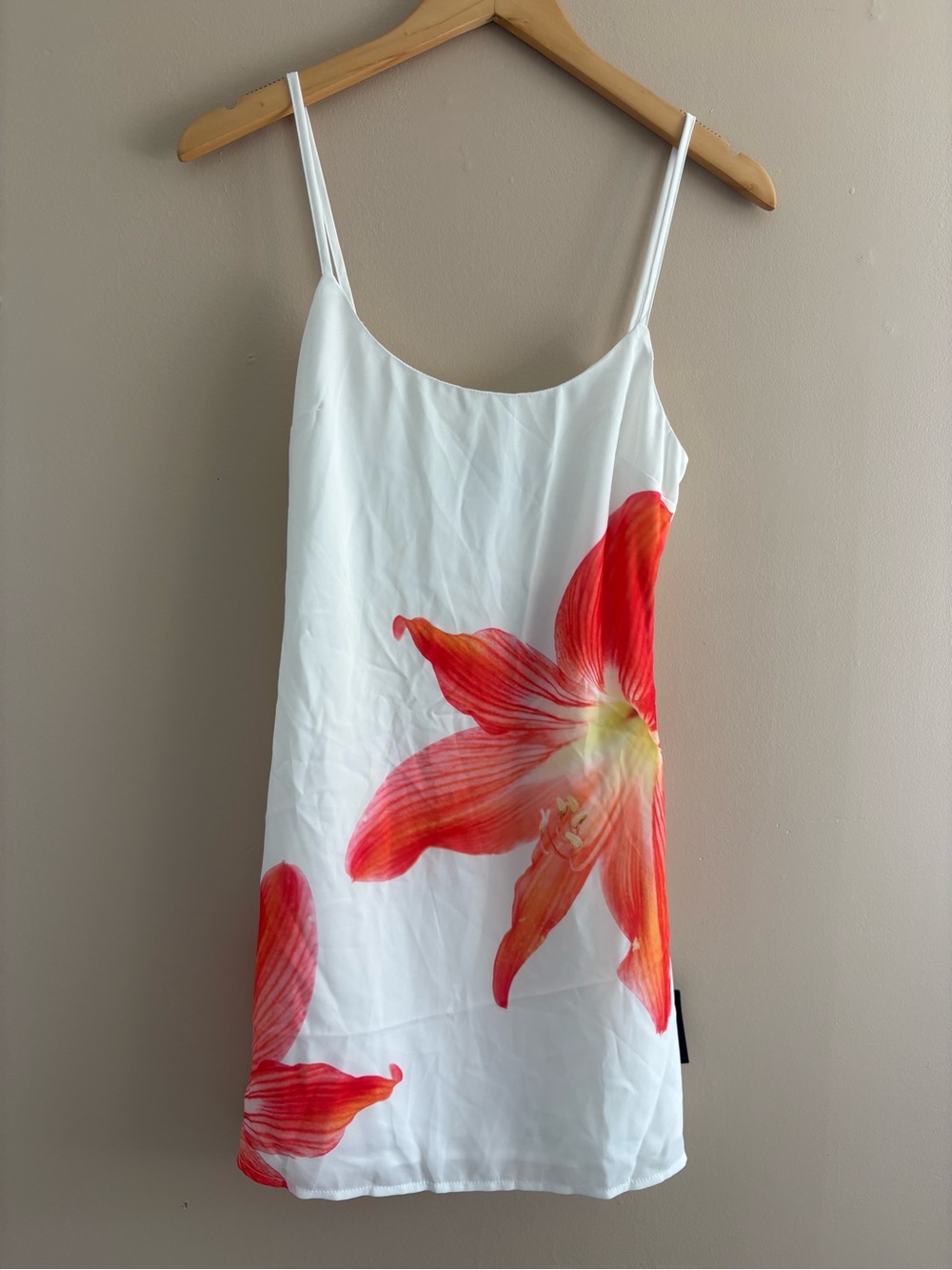 Lulus Dulcea Ivory Floral Sleeveless Mini Dress Size Small NWT Tropical Beach - Picture 3 of 9